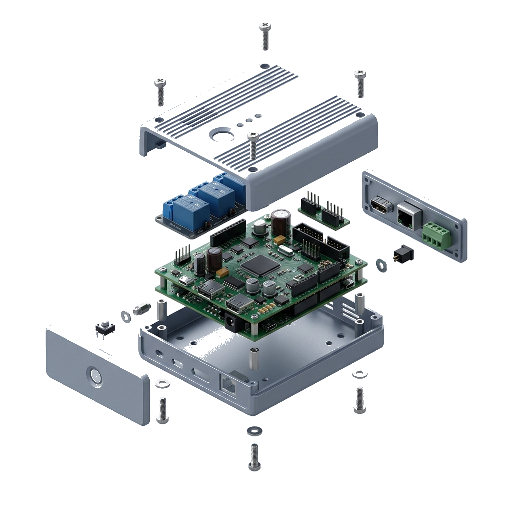Industrial IoT Hardware Exploded View